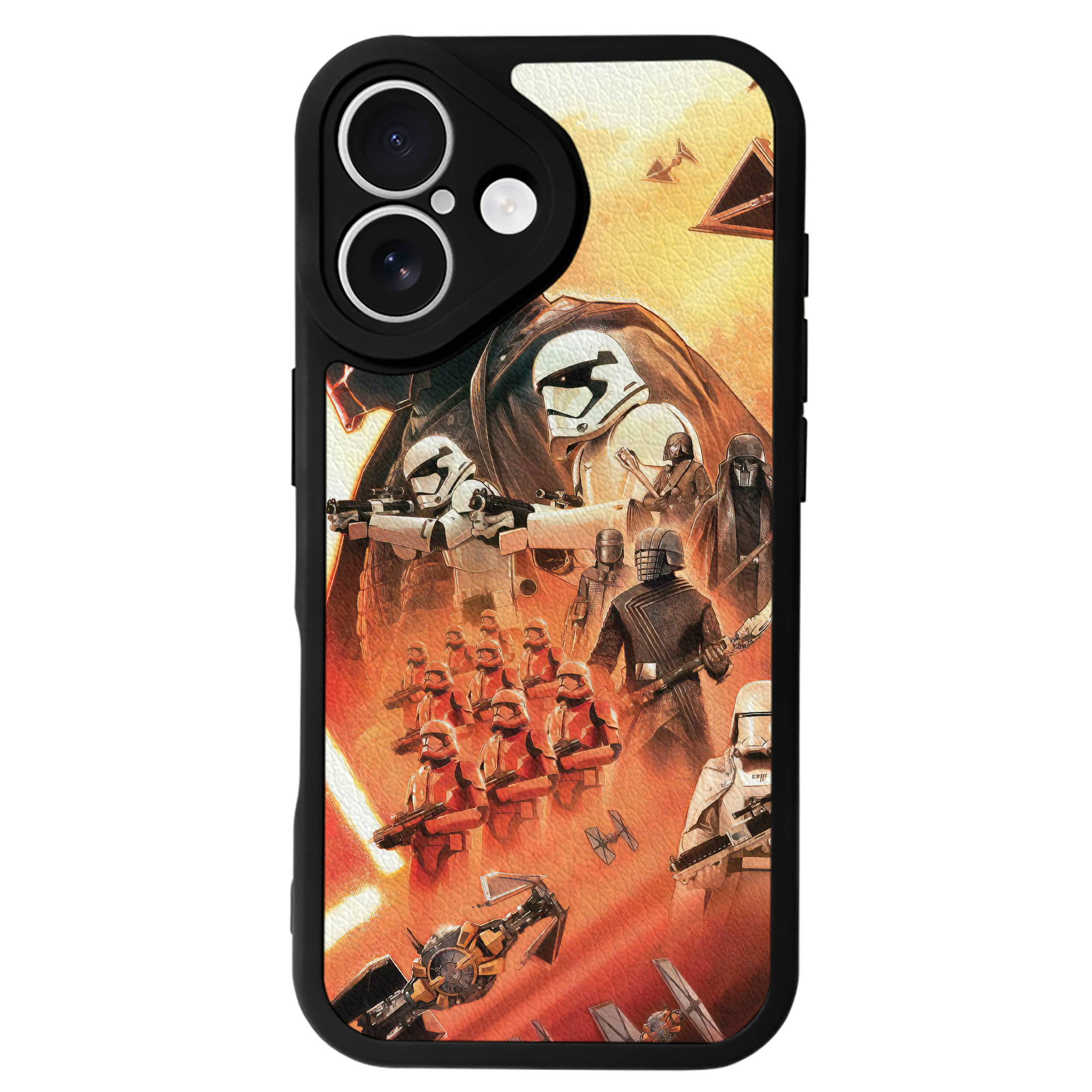 （画像用） スター・ウォーズ Star Wars 【iPhone 16シリーズ対応】シリコンスマホケース（レザー調） 材質：シリコン
